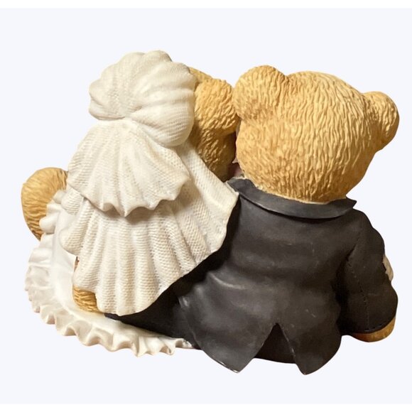 Cherished Cherubs 10 Years Wedding Anniversary Collectible Bear Figurine - Picture 6 of 10